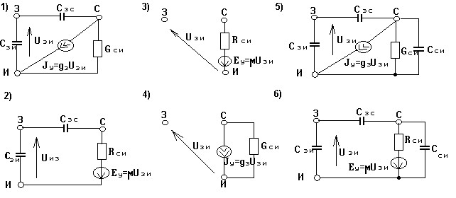 Топологические модели униполярных транзисторов