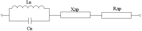 Эквивалентная схема генератора на ЛПД