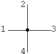 Восьмиполюсник в виде крестообразного соединения одинаковых линий передач